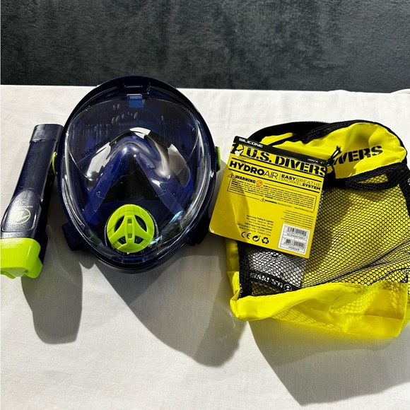 NEW U.S DIVERS ADULT EASY BREATHE SNORKEL SYSTEM MASK SZ S/M - Picture 13 of 13